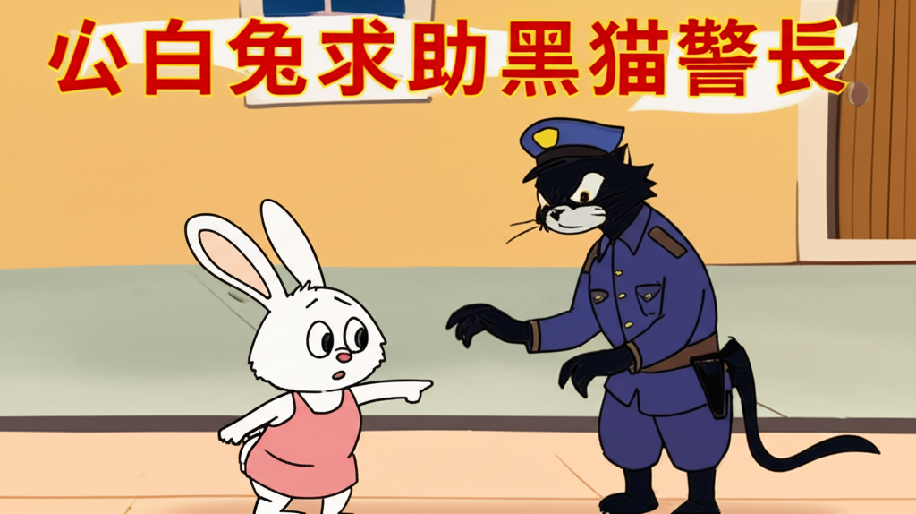 小白兔求助黑猫警长